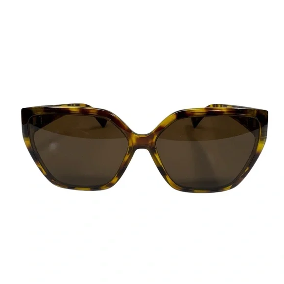 Von Zipper Overture Sunglasses Square Tortoise Brown Frame Lenses Italy
